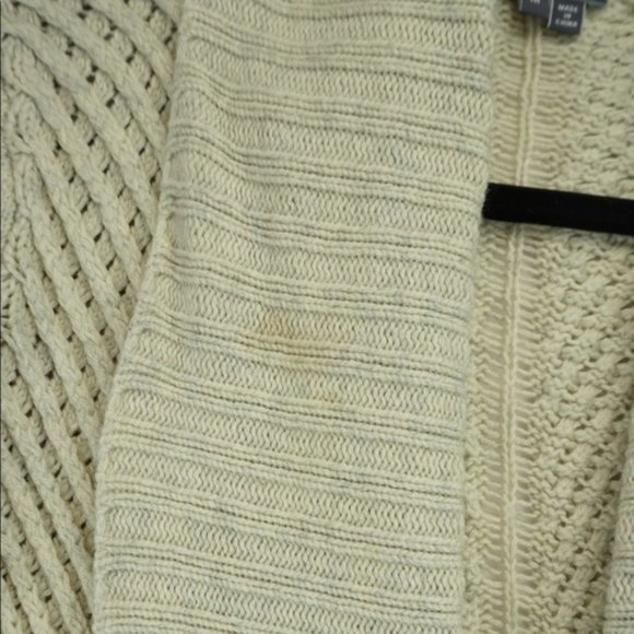Vince wool yak cream knit sweater cardigan - Picture 4 of 5